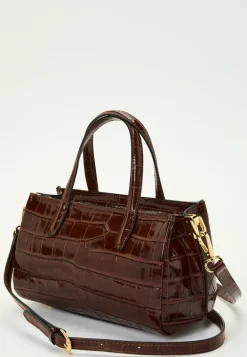 Ancona Glossy Croco Bag