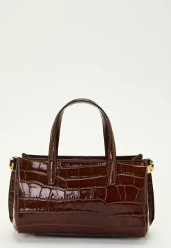 Ancona Glossy Croco Bag