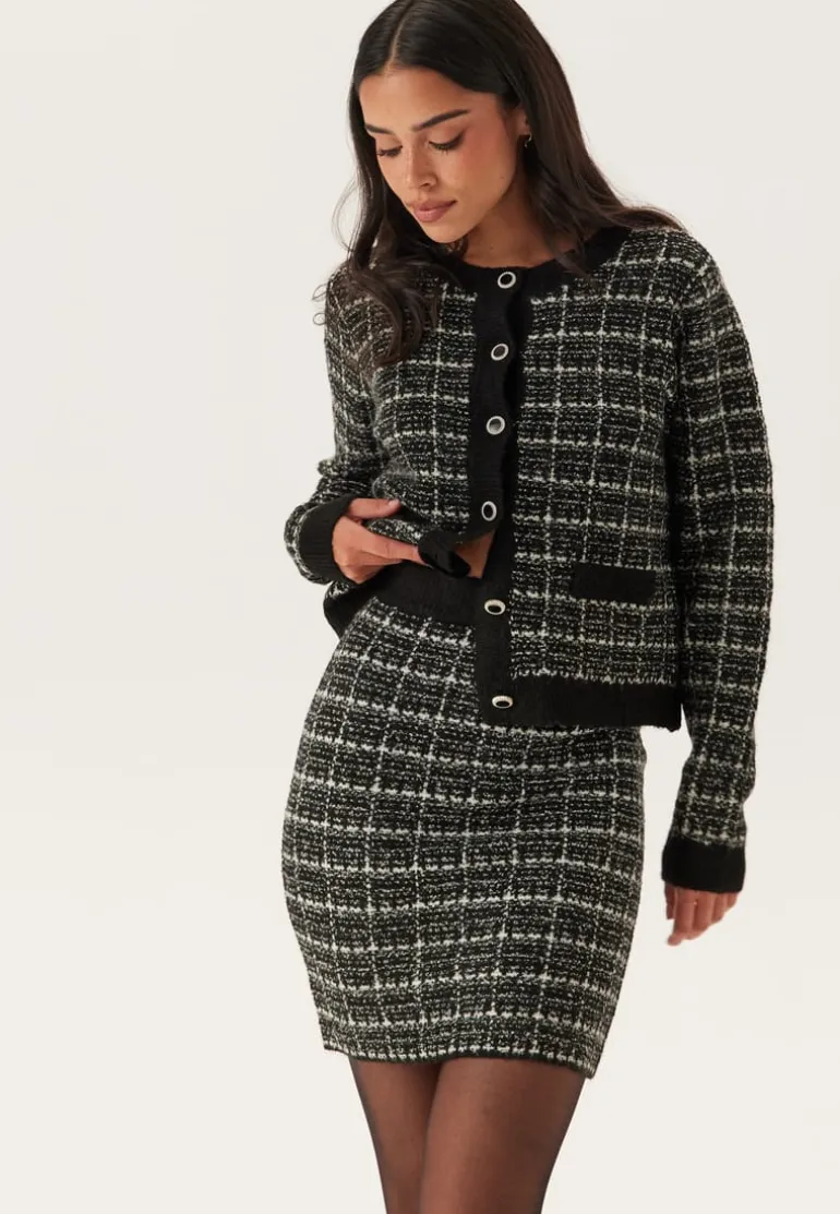 Audrey Check Knit Skirt