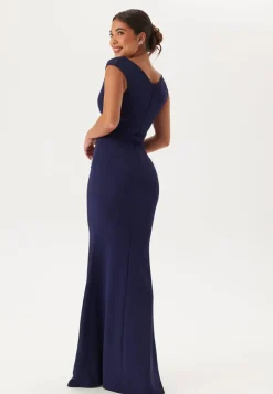Bardot Pleat Maxi Dress
