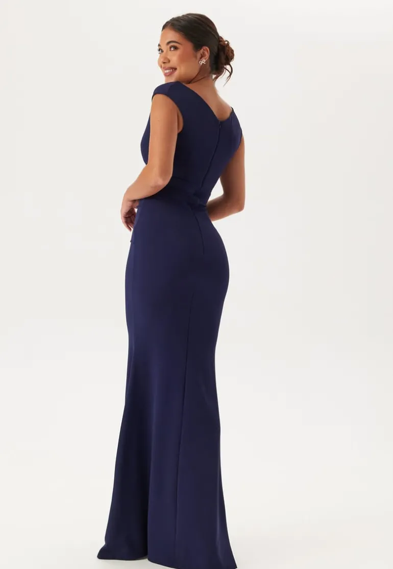Bardot Pleat Maxi Dress