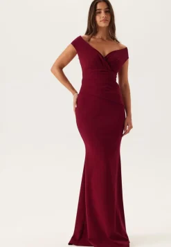 Bardot Pleat Maxi Dress