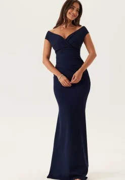 Bardot Pleat Maxi Dress