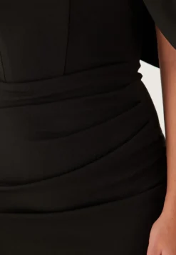 Bardot Satin Bow Back Maxi Dress