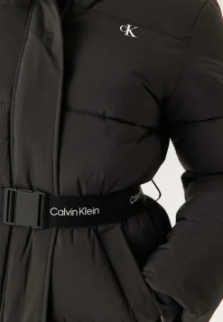 Belted Midweight Long Puffer
