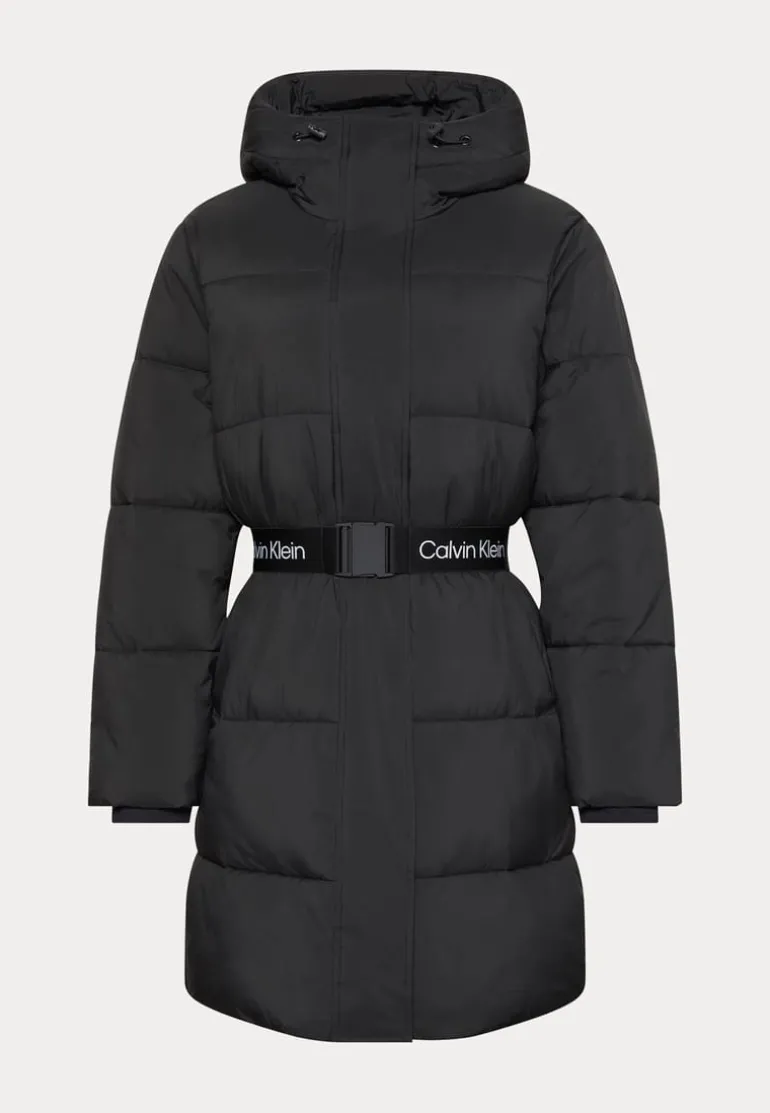 Belted Midweight Long Puffer