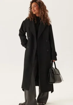 Belted Wool Blend Coat