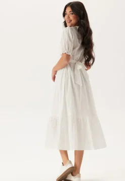 Broderie Anglaise V-Neck Dress