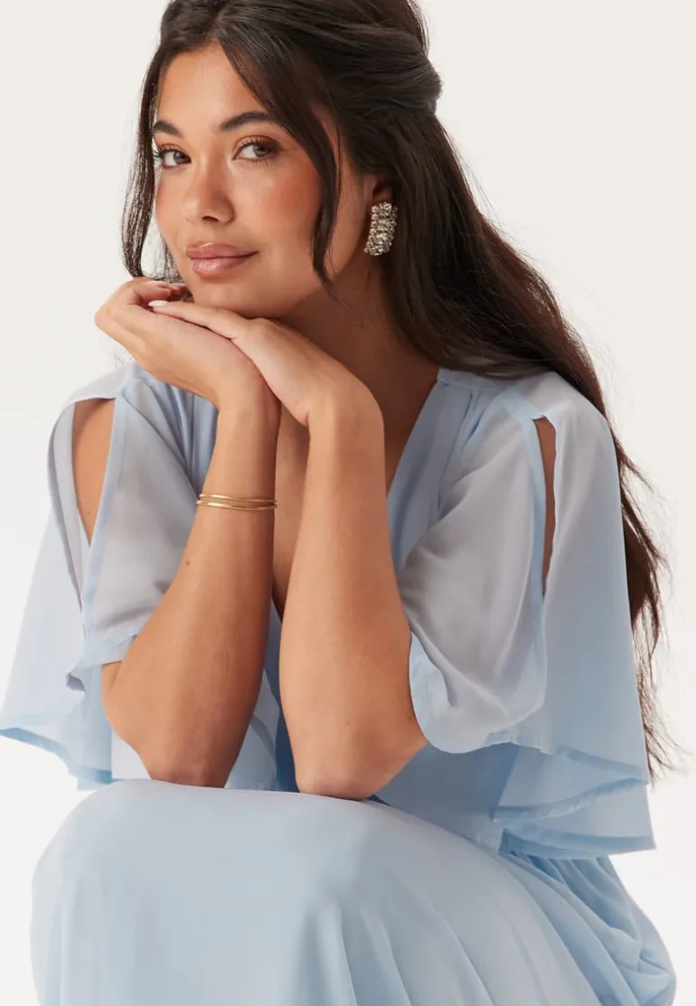 Butterfly Sleeve Midi Dress