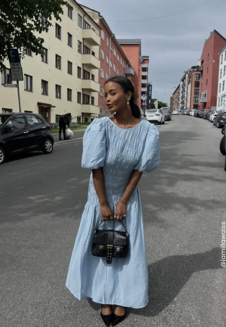 CC Puff Sleeve Smock Dress