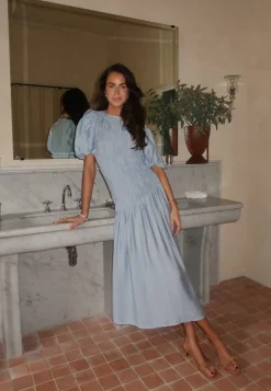 CC Puff Sleeve Smock Dress