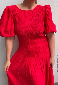 CC Puff Sleeve Smock Dress