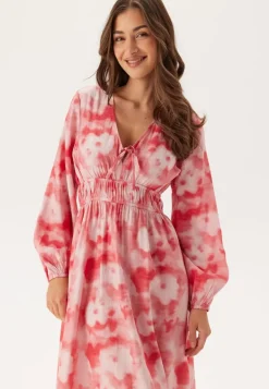 CC V-neck Viscose Strap L/S Dress