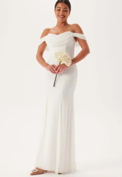 Chiffon Off Shoulder Maxi Dres