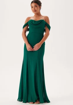 Chiffon Off Shoulder Maxi Dress