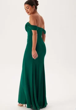 Chiffon Off Shoulder Maxi Dress
