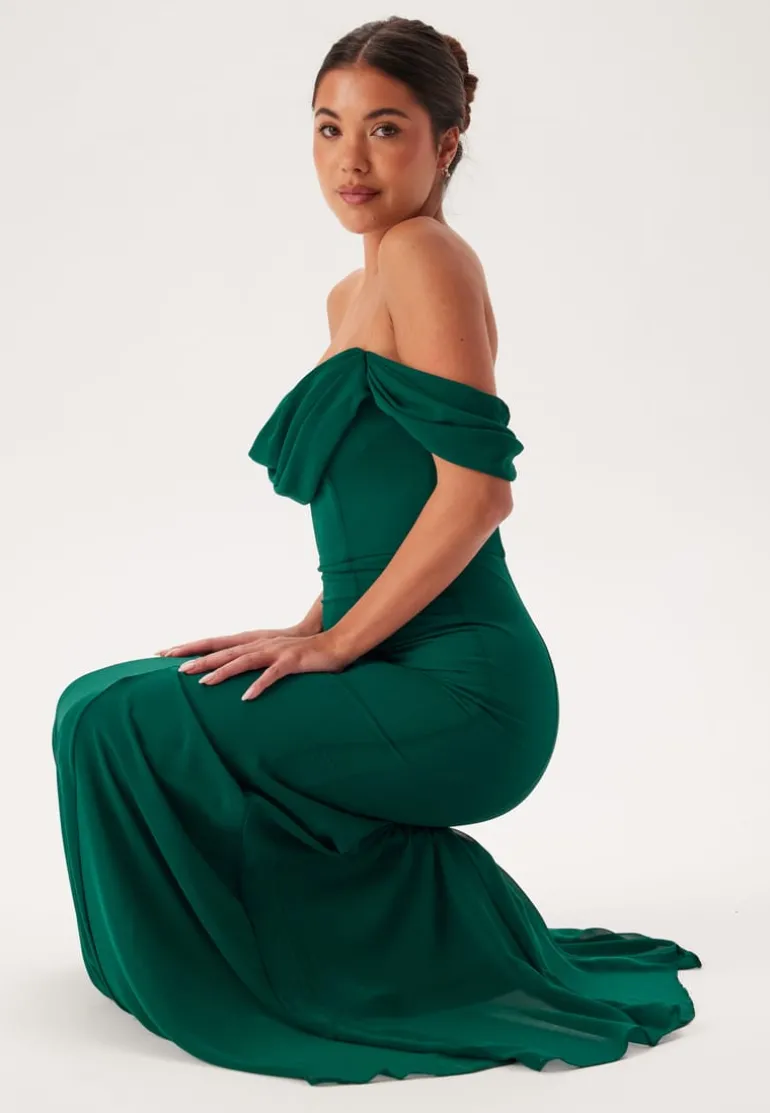 Chiffon Off Shoulder Maxi Dress