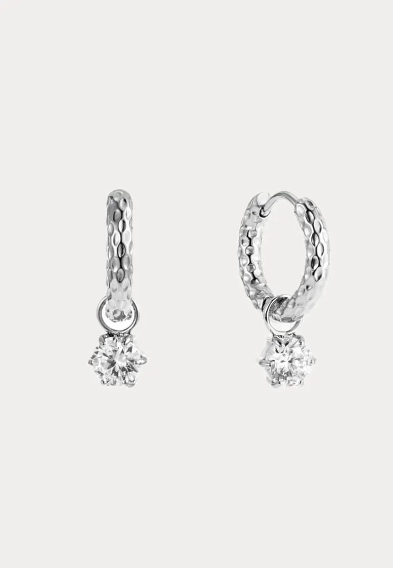 Como Hoop Earring Crystal