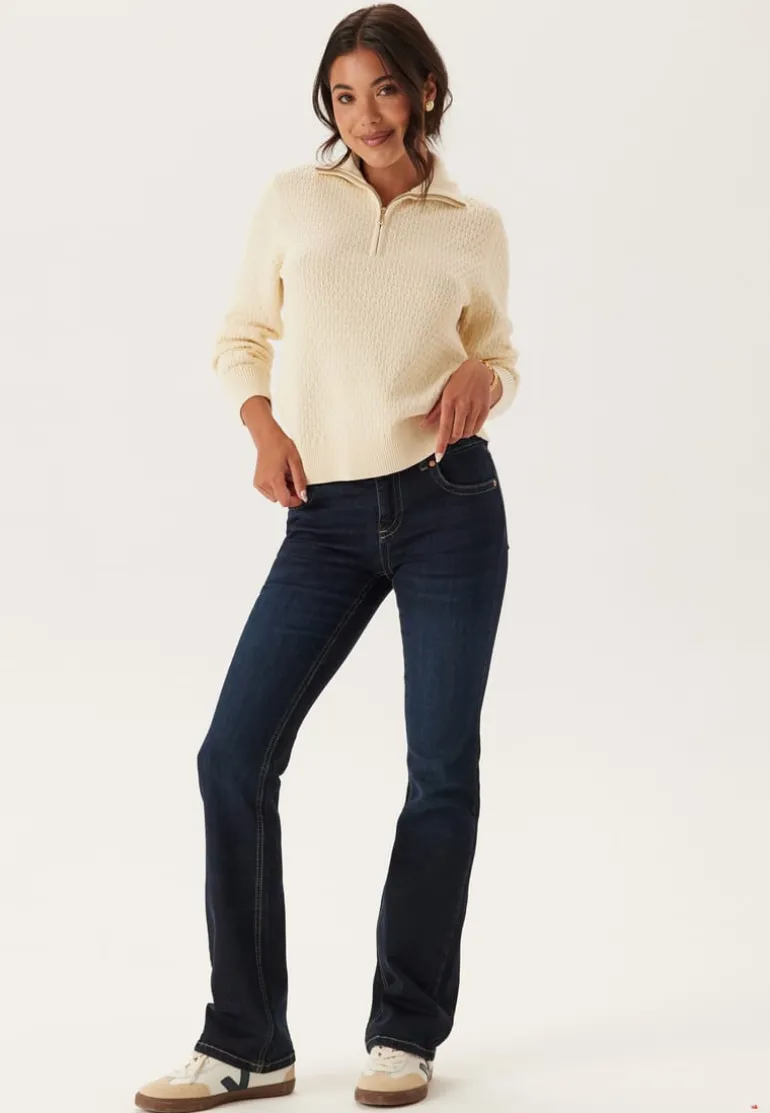 Cotton Textured Half-zip