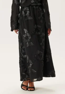 3D Flower Maxi Skirt
