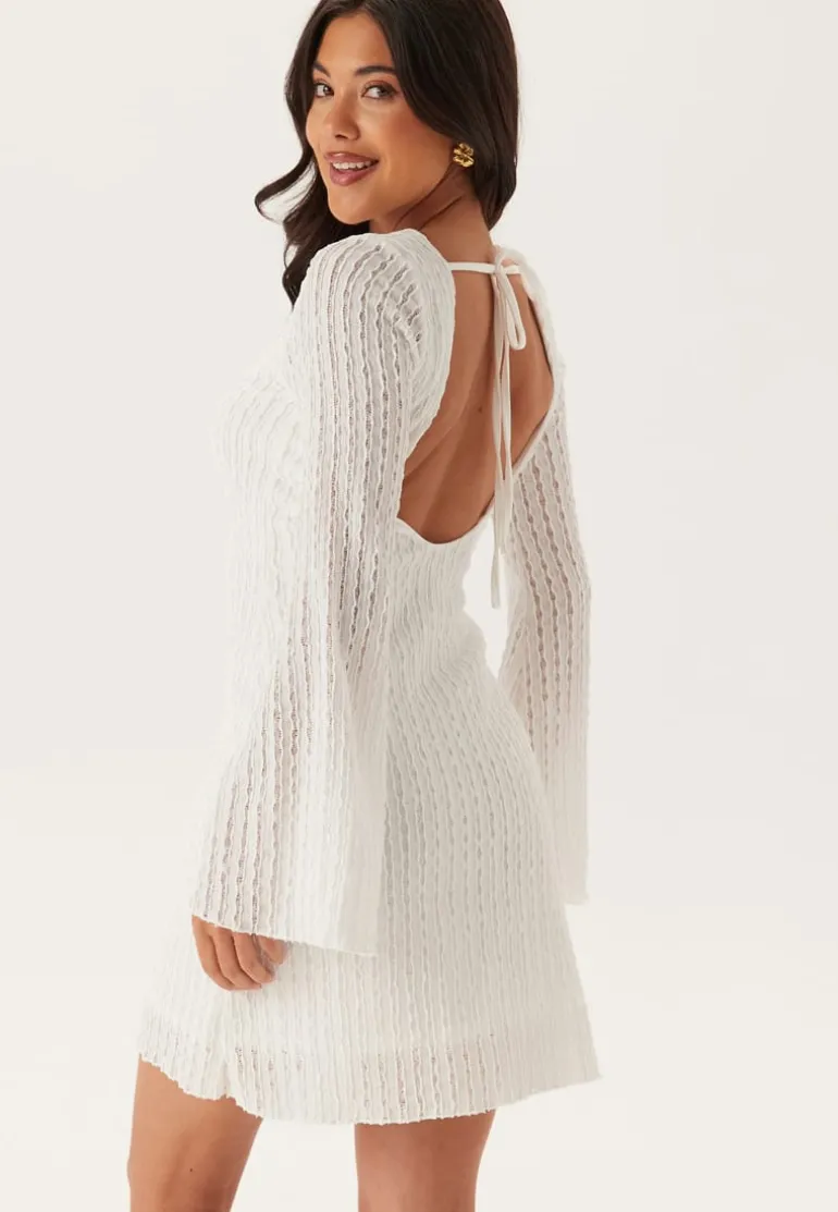 Deep Back Short Structured Dress