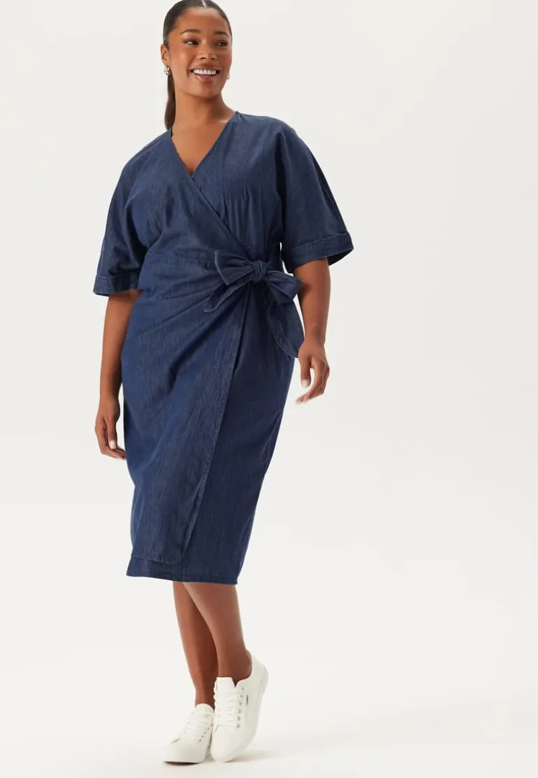 Denim Wrap Dress