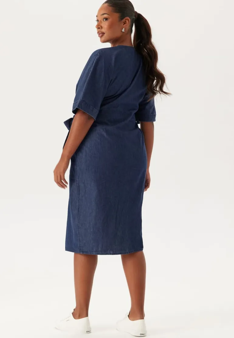 Denim Wrap Dress