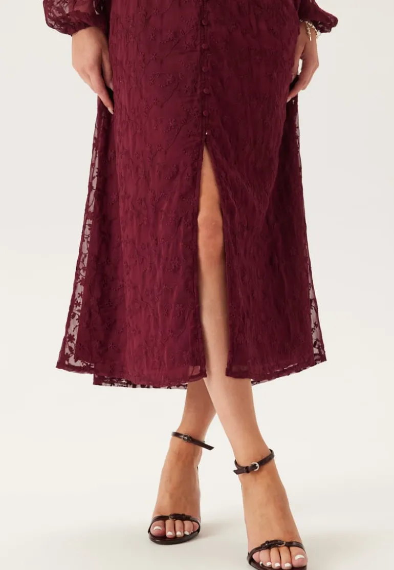 Embroidered Midi Dress