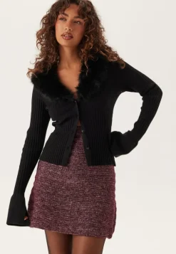 Faux Fur Cardigan