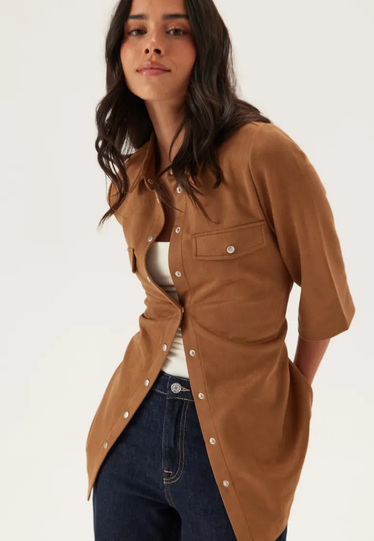 Faux Suede Shirt