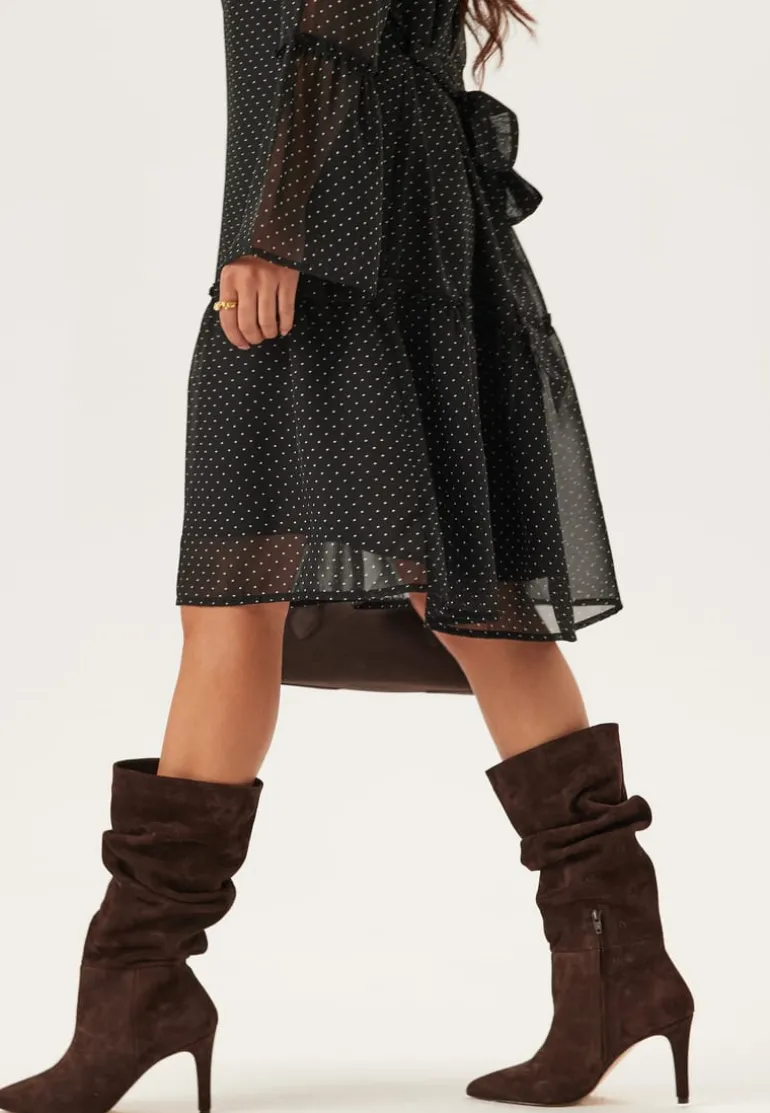 Flounce Sleeve Dress