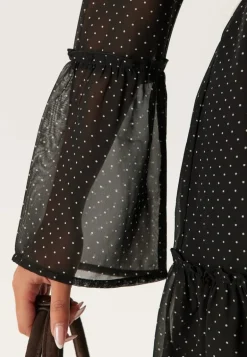 Flounce Sleeve Dress