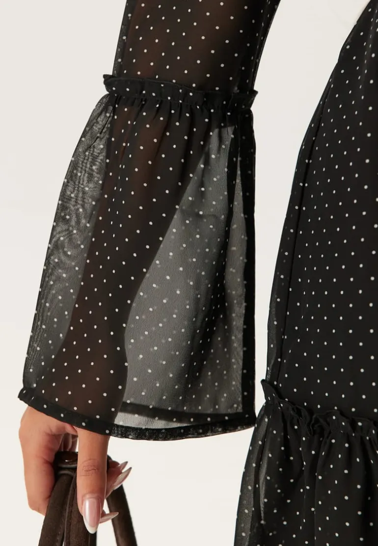 Flounce Sleeve Dress