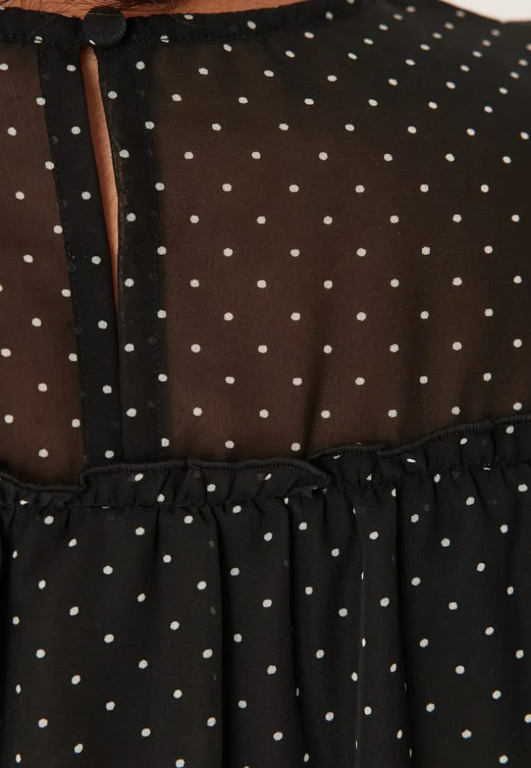 Flounce Sleeve Dress