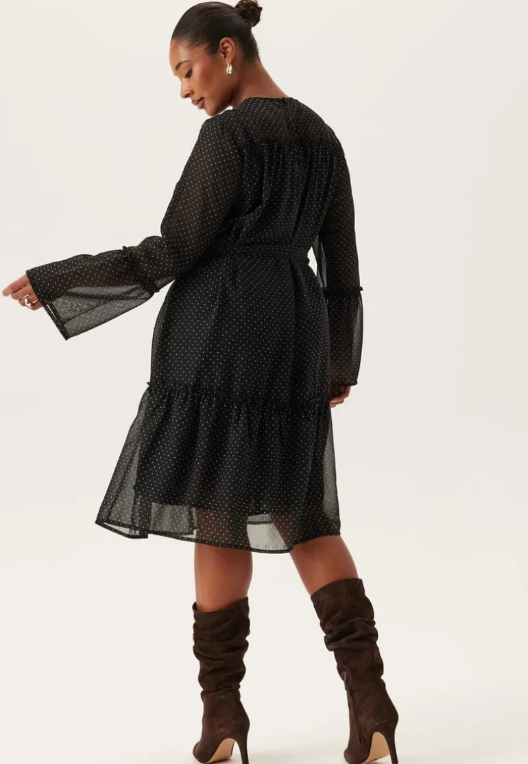 Flounce Sleeve Dress