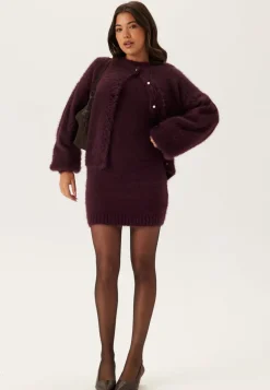 Fluffy Knitted Short Dress