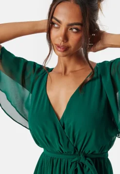 Flutter Chiffon Midi Dress