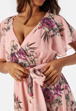 Flutter Floral Midi Dress