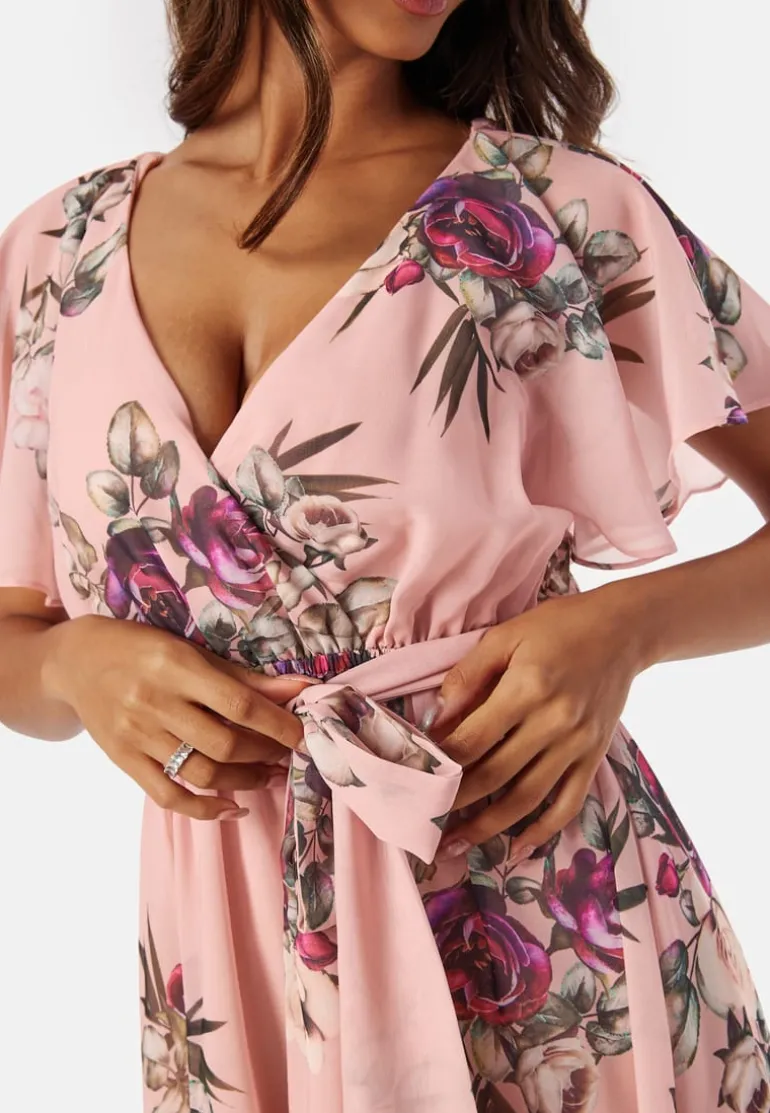 Flutter Floral Midi Dress