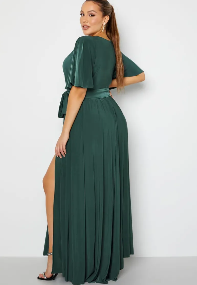Flutter Sleeve Maxi Dress