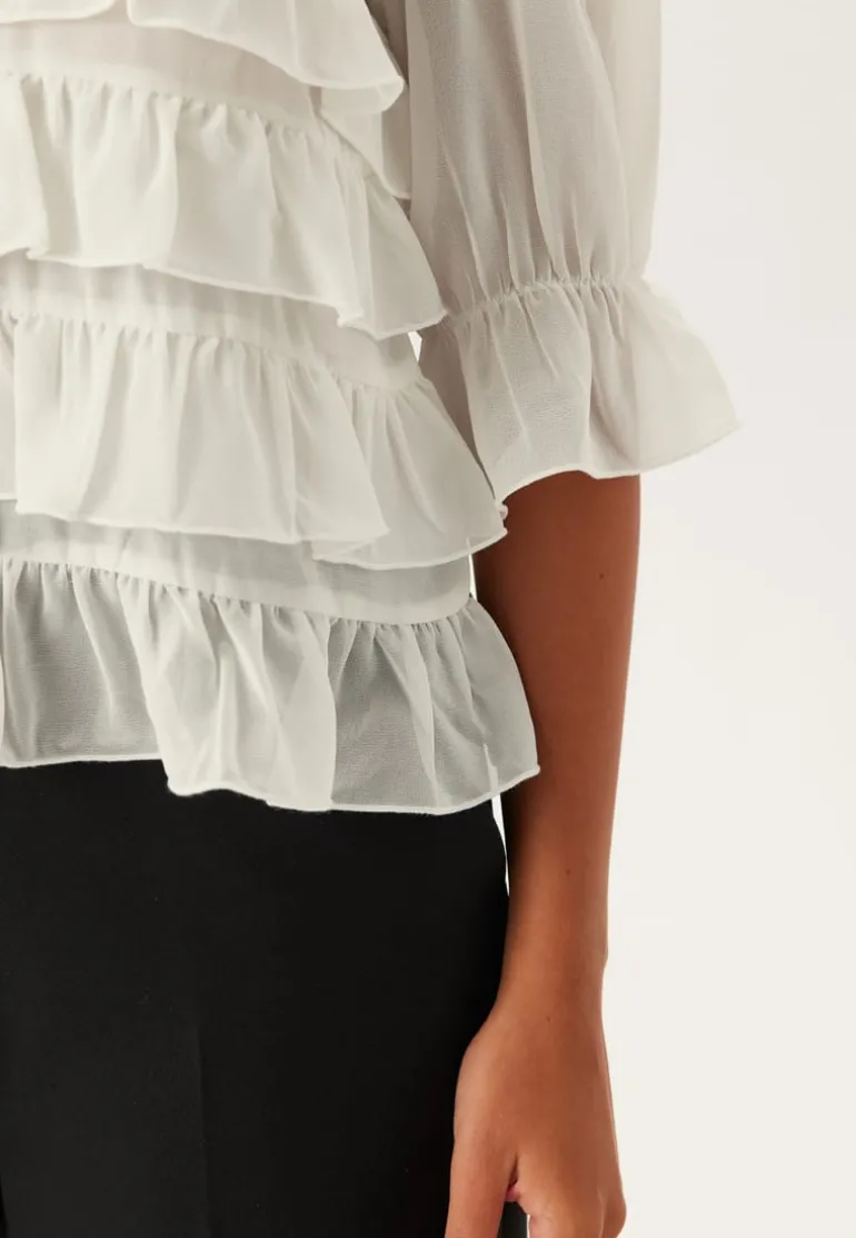 Frill Short Sleeve Blouse
