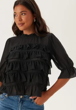 Frill Short Sleeve Blouse