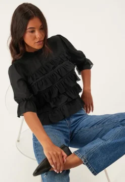 Frill Short Sleeve Blouse