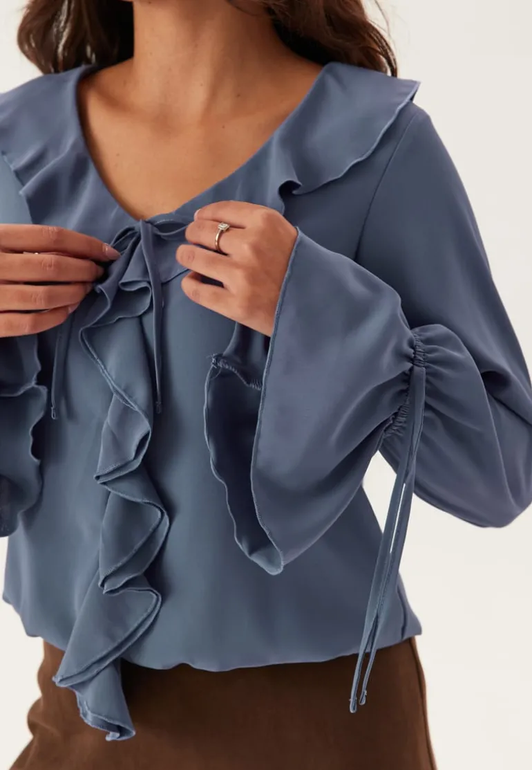 Frill Tie Blouse