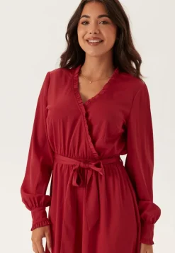 Frill Wrap Dress