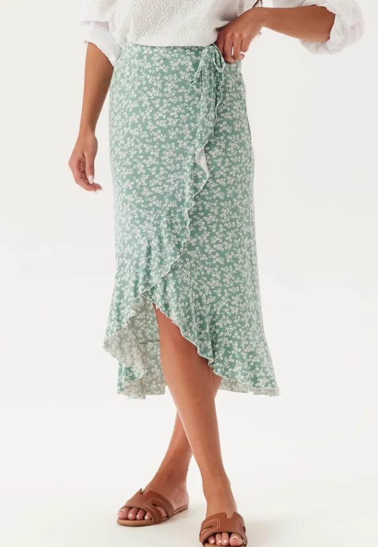 Frill Wrap Skirt