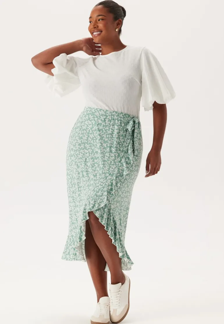Frill Wrap Skirt