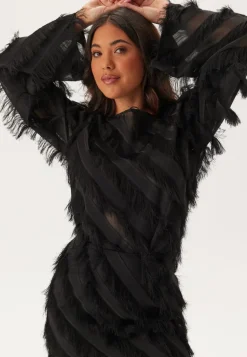 Fringe Flared Sleeve Blouse