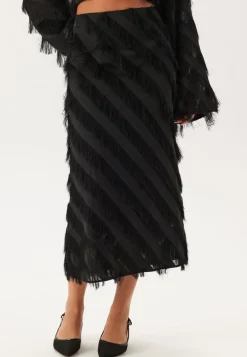 Fringe Midi Skirt