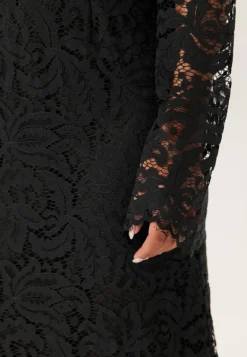 High Neck Cotton Lace Dress
